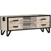 vidaXL Tête de lit blanc 200 cm bois massif de pin