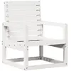 vidaXL Chaise de jardin blanc 57,5x63x76 cm bois de pin massif