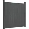 vidaXL Panneau de clôture gris 180x186 cm WPC