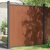 vidaXL Panneau de clôture marron 180x186 cm WPC