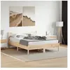 vidaXL Cadre de lit avec tête de lit 160x200 cm bois de pin massif