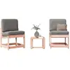 vidaXL Salon de jardin 3 pcs bois massif douglas