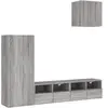 vidaXL Unités murales TV 4 pcs sonoma gris bois d'ingénierie