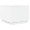 vidaXL Table basse avec lumières LED blanc 50x50x40 cm