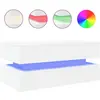 vidaXL Table basse avec lumières LED blanc 90x50x40 cm