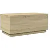 vidaXL Table basse avec lumières LED chêne sonoma 90x50x40 cm