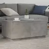 vidaXL Table basse avec lumières LED gris béton 90x50x40 cm