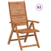 vidaXL Chaises de jardin pliantes inclinables lot de 2