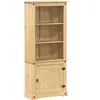 vidaXL Buffet haut Corona 74x38x170 cm bois de pin massif