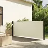 vidaXL Auvent latéral rétractable crème 120x300 cm