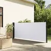 vidaXL Auvent latéral rétractable blanc 120x300 cm