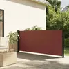 vidaXL Auvent latéral rétractable marron 100x300 cm