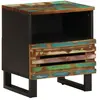 vidaXL Table de chevet 40x33x46 cm Bois massif de récupération