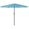 vidaXL Parasol de jardin avec mât en acier bleu 388x388x248 cm