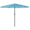 vidaXL Parasol de jardin avec mât en acier bleu 324x324x247 cm