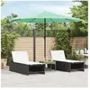 vidaXL Parasol de jardin avec mât en acier vert 324x324x247 cm