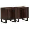 vidaXL Tables de chevet 2 pcs 40x33x46 cm Bois de manguier solide