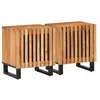 vidaXL Tables de chevet 2 pcs 40x33x46 cm Bois d'acacia massif