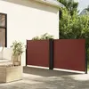 vidaXL Auvent latéral rétractable marron 120x1000 cm