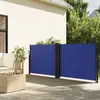 vidaXL Auvent latéral rétractable bleu 100x1000 cm