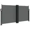 vidaXL Auvent latéral rétractable anthracite 120x600 cm