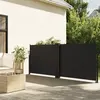 vidaXL Auvent latéral rétractable noir 140x600 cm