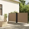vidaXL Auvent latéral rétractable taupe 100x600 cm