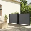vidaXL Auvent latéral rétractable anthracite 100x600 cm