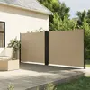 vidaXL Auvent latéral rétractable beige 160x1200 cm