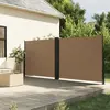 vidaXL Auvent latéral rétractable taupe 160x1000 cm