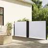 vidaXL Auvent latéral rétractable blanc 140x1200 cm