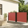 vidaXL Auvent latéral rétractable terre cuite 140x1000 cm