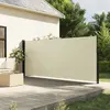 vidaXL Auvent latéral rétractable crème 160x500 cm