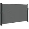 vidaXL Auvent latéral rétractable anthracite 120x500 cm