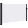 vidaXL Auvent latéral rétractable blanc 120x500 cm