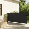 vidaXL Auvent latéral rétractable noir 100x500 cm
