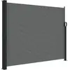 vidaXL Auvent latéral rétractable anthracite 160x600 cm