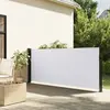 vidaXL Auvent latéral rétractable blanc 140x600 cm