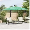 vidaXL Parasol de jardin avec mât en acier vert 246x246x230 cm