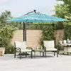 vidaXL Parasol de jardin avec mât en acier bleu 269x269x235 cm