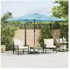vidaXL Parasol de jardin avec mât en acier bleu 290x290x238 cm