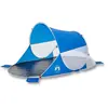 vidaXL Tente de plage bleu azuré escamotable imperméable