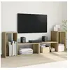 vidaXL Meubles TV 2 pcs chêne sonoma 75x30x50 cm bois d'ingénierie