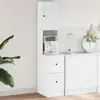 vidaXL Armoire de cuisine blanc 35x50x180 cm bois d'ingénierie