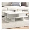 vidaXL Table basse blanc 70x70x29 cm bois d'ingénierie