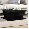 vidaXL Table basse noir 70x70x29 cm bois d'ingénierie