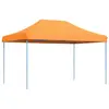vidaXL Tente de réception pliable escamotable orange 440x292x315 cm