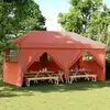 vidaXL Tente de réception pliable escamotable avec 4 parois latérales