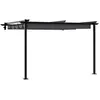 vidaXL Gazebo mural Anthracite 3 x 3 m Acier