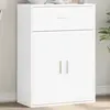 vidaXL Buffet blanc 60x30x84 cm bois d'ingénierie